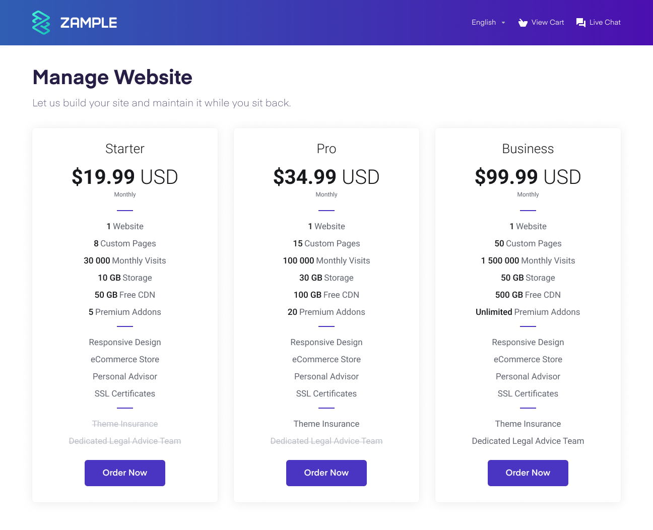 Affordable and Budget Plans